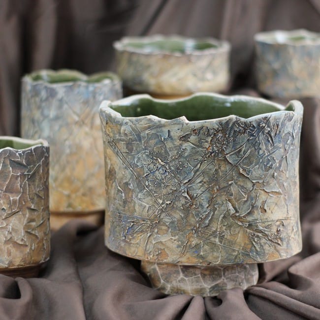 Керамические вазы ручной работы Лофт