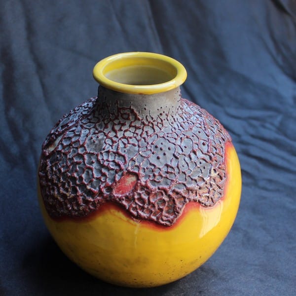 Керамическая ваза ручной работы, раку 