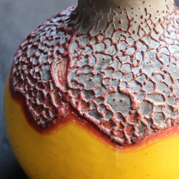 Керамическая ваза ручной работы, раку 