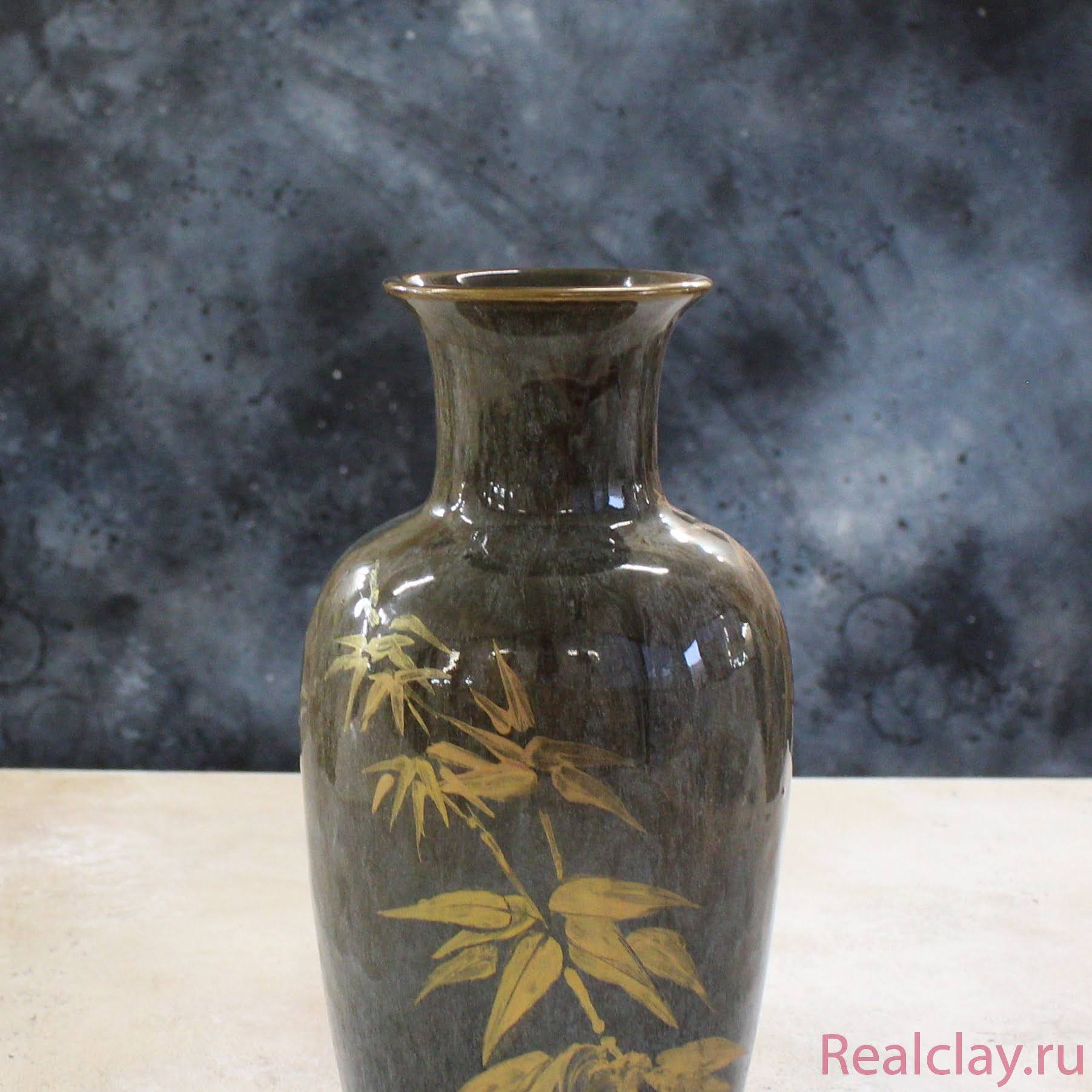 Керамическая ваза ручной работы 
